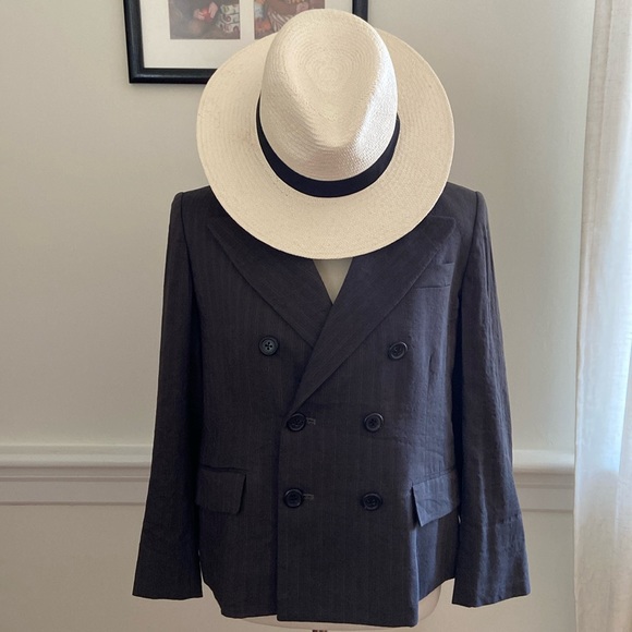 Marc Jacob’s EUC Linen Fully Lined Double Breasted Jacket - Picture 3 of 16